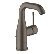 Grohe Essence wastafelkraan M-Size met EcoJoy met trekstang-afvoergarnituur hard hard graphite geborsteld 23462AL1 Grohe Essence wastafelkraan M-Size met EcoJoy met trekstang-afvoergarnituur hard hard graphite geborsteld 23462AL1