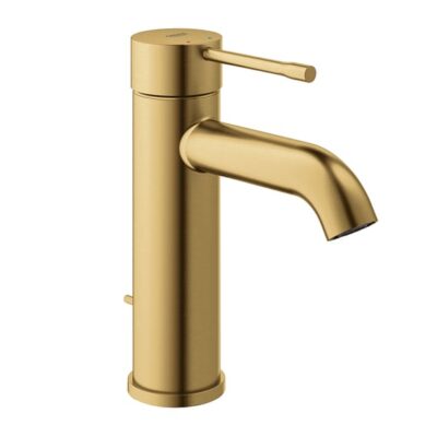 Grohe Essence wastafelkraan S-Size met EcoJoy met trekstang-afvoergarnituur cool sunrise geborsteld 23589GN1 4 Grohe Essence wastafelkraan S-Size met EcoJoy met trekstang-afvoergarnituur cool sunrise geborsteld 23589GN1 4