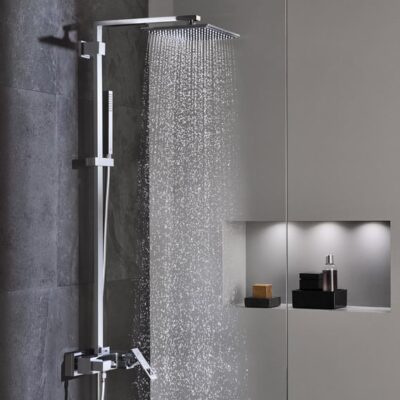 Grohe Euphoria Cube eengreeps opbouw regendoucheset 230 x 230 mm chroom 23147001 8