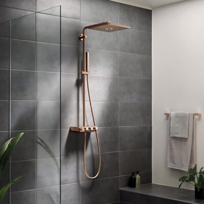 Grohe Euphoria SmartControl thermostatische opbouw regendoucheset met EcoJoy warm 310 x 310 mm warm sunset 26508DA0 5