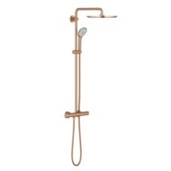 Grohe Euphoria thermostatische opbouw regendoucheset Ø310 mm warm sunset geborsteld 26075DL0
