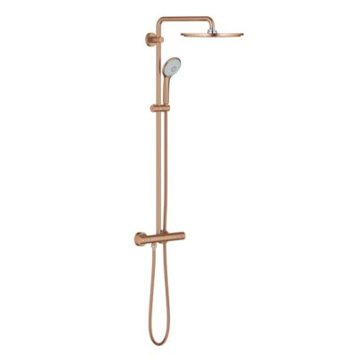 Grohe Euphoria thermostatische opbouw regendoucheset Ø310 mm warm sunset geborsteld 26075DL0 6