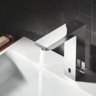 Grohe Eurocube E wastafelkraan met EcoJoy netstroom chroom 36440000