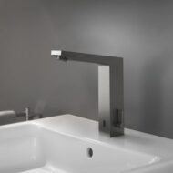 Grohe Eurocube E wastafelkraan met EcoJoy op batterijen hard hard graphite geborsteld 36441AL0