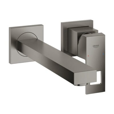 Grohe Eurocube eengreeps inbouw wastafelmengkraan hard graphite geborsteld 23447AL0 6