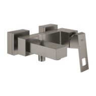 Grohe Eurocube eengreeps opbouw badmengkraan 2 verbruikers hard graphite geborsteld 23140AL0