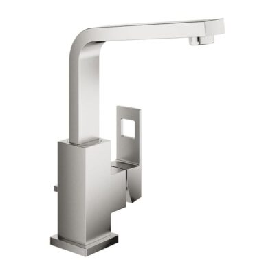 Grohe Eurocube wastafelkraan met trekstang-afvoergarnituur supersteel 23135DC0 6 Grohe Eurocube wastafelkraan met trekstang-afvoergarnituur supersteel 23135DC0 6