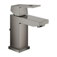 Grohe Eurocube wastafelkraan S-Size met trekstang-afvoergarnituur hard graphite geborsteld 23127AL0