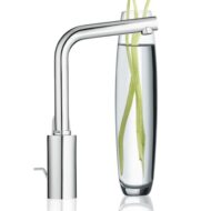 Grohe Eurodisc Cosmopolitan wastafelkraan L-Size met trekstang-afvoergarnituur chroom 23054003