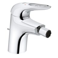 Grohe Eurostyle bidetkraan met trekstang-afvoergarnituur chroom 33565003