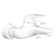 Grohe Eurostyle eengreeps opbouw badmengkraan 2 verbruikers moon white 33591LS3 42