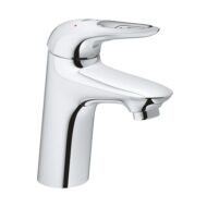 Grohe Eurostyle wastafelkraan S-Size met EcoJoy met afsluitbare afvoerplug push open chroom 23930003