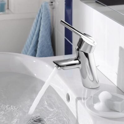 Grohe Feel wastafelkraan met trekstang afvoergarnituur chroom 32557000 6 Grohe Feel wastafelkraan met trekstang afvoergarnituur chroom 32557000 6