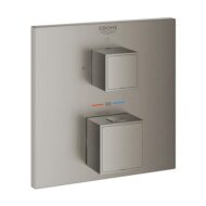 Grohe Grohtherm Cube thermostaat voor douche 1 verbruiker hard graphite geborsteld 24153AL0
