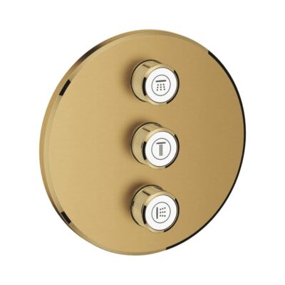 Grohe Grohtherm SmartControl omsteller 3 verbruikers cool sunrise geborsteld 29122GN0 4 Grohe Grohtherm SmartControl omsteller 3 verbruikers cool sunrise geborsteld 29122GN0 4