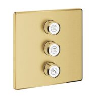 Grohe Grohtherm SmartControl omsteller 3 verbruikers cool sunrise geborsteld 29127GN0 Grohe Grohtherm SmartControl omsteller 3 verbruikers cool sunrise geborsteld 29127GN0