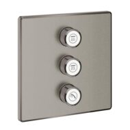 Grohe Grohtherm SmartControl omsteller 3 verbruikers hard graphite geborsteld 29127AL0 Grohe Grohtherm SmartControl omsteller 3 verbruikers hard graphite geborsteld 29127AL0
