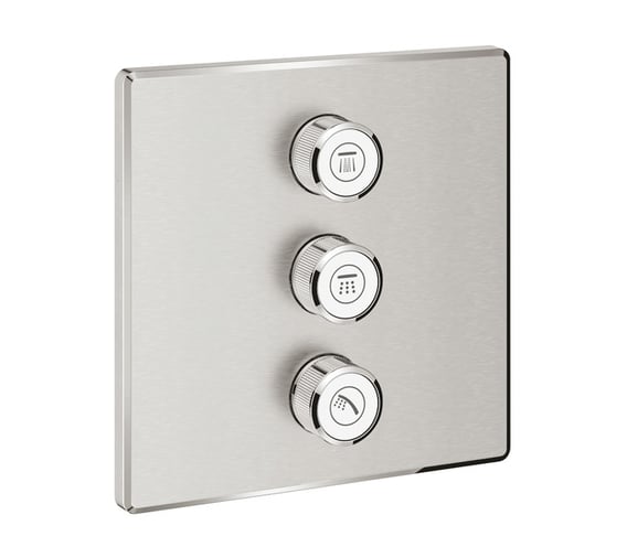 Grohe Grohtherm SmartControl omsteller 3 verbruikers supersteel 29127DC0