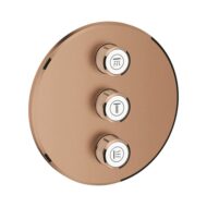 Grohe Grohtherm SmartControl omsteller warm 3 verbruikers warm sunset geborsteld 29122DL0 Grohe Grohtherm SmartControl omsteller warm 3 verbruikers warm sunset geborsteld 29122DL0