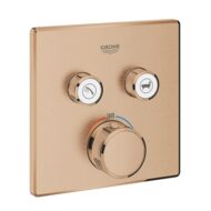 Grohe Grohtherm SmartControl thermostaat voor bad & douche warm 2 verbruikers warm sunset geborsteld 29124DL0