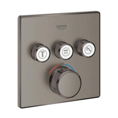 Grohe Grohtherm SmartControl thermostaat voor douche 3 verbruikers hard graphite geborsteld 29126AL0 5