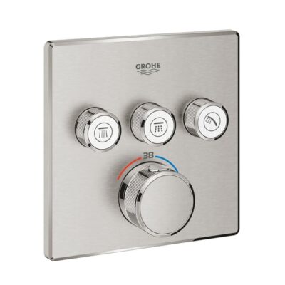 Grohe Grohtherm SmartControl thermostaat voor douche 3 verbruikers supersteel 29126DC0 5