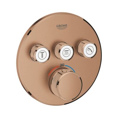 Grohe Grohtherm SmartControl thermostaat voor douche warm 3 verbruikers warm sunset geborsteld 29121DL0 4 Grohe Grohtherm SmartControl thermostaat voor douche warm 3 verbruikers warm sunset geborsteld 29121DL0 4