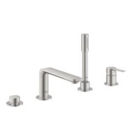 Grohe Lineare eenhendel inbouw badrandkraan supersteel 19577DC1