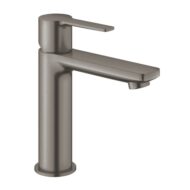 Grohe Lineare wastafelkraan S-Size met EcoJoy met afsluitbare afvoerplug push open hard graphite geborsteld 23106AL1 Grohe Lineare wastafelkraan S-Size met EcoJoy met afsluitbare afvoerplug push open hard graphite geborsteld 23106AL1