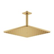 Grohe Rainshower Cube regendouchekopset 1 straalsoort 310 x 310 mm cool sunrise geborsteld 26566GN0 Grohe Rainshower Cube regendouchekopset 1 straalsoort 310 x 310 mm cool sunrise geborsteld 26566GN0