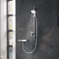 Grohe Rainshower SmartActive Cube glijstangset met garnituur 3 straalsoorten 1000 mm moon white 26587LS0