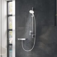 Grohe Rainshower SmartActive glijstangset met garnituur 3 straalsoorten 1000 mm moon white 26594LS0