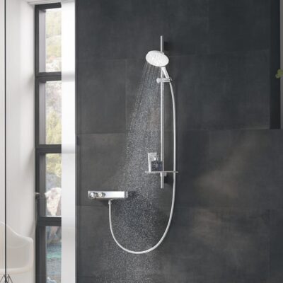 Grohe Rainshower SmartActive glijstangset met garnituur 3 straalsoorten 1000 mm moon white 26594LS0 11