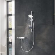 Grohe Rainshower SmartActive glijstangset met garnituur 3 straalsoorten 700 mm moon white 26592LS0