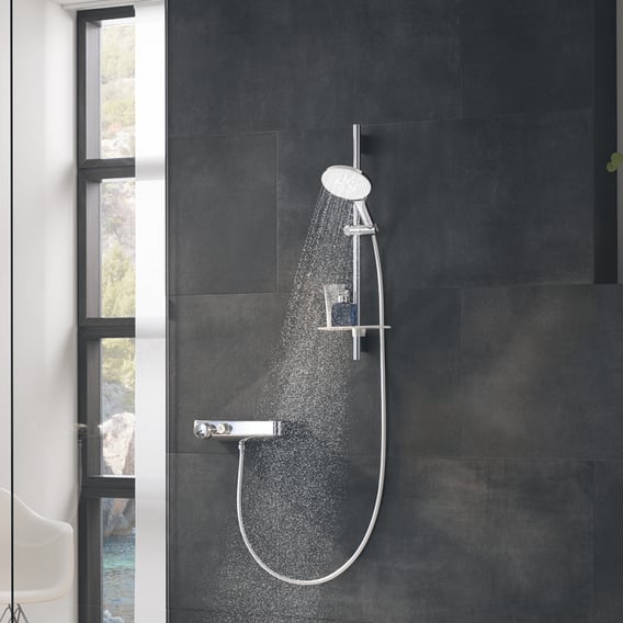 Grohe Rainshower SmartActive glijstangset met garnituur 3 straalsoorten 700 mm moon white 26592LS0 3 Grohe Rainshower SmartActive glijstangset met garnituur 3 straalsoorten 700 mm moon white 26592LS0 3