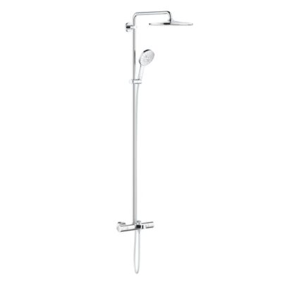 Grohe Rainshower SmartActive thermostatische opbouw regendoucheset met baduitloop met EcoJoy Ø310 mm chroom 26657000 11