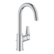 Grohe Start Edge wastafelkraan L-Size met trekstang-afvoergarnituur chroom 24201001
