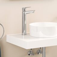 Grohe Start Edge wastafelkraan XL-formaat met verhoogde kraanlichaam met EcoJoy met afsluitbare afvoerplug push open chroom 23777001 Grohe Start Edge wastafelkraan XL-formaat met verhoogde kraanlichaam met EcoJoy met afsluitbare afvoerplug push open chroom 23777001