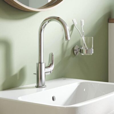 Grohe Swift wastafelkraan L-Size met EcoJoy met trekstang-afvoergarnituur chroom 24330001 11 Grohe Swift wastafelkraan L-Size met EcoJoy met trekstang-afvoergarnituur chroom 24330001 11