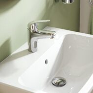 Grohe Swift wastafelkraan S-Size met EcoJoy met afsluitbare afvoerplug push open chroom 24318001 Grohe Swift wastafelkraan S-Size met EcoJoy met afsluitbare afvoerplug push open chroom 24318001