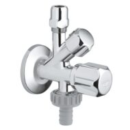 Grohe Universeel hoekstopkraan met knelkoppeling 1/2 en 3/8 aansluiting chroom 22035000