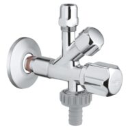 Grohe Universeel hoekstopkraan met knelkoppeling 1/2 en 3/8 aansluiting chroom 22036000