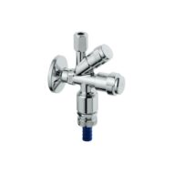 Grohe Universeel hoekstopkraan met knelkoppeling 1/2 en 3/8 aansluiting chroom 41082000