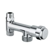 Grohe Universeel hoekstopkraan met knelkoppeling 3/8 en 3/4 aansluiting chroom 41031000