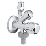 Grohe Universeel hoekstopkraan met knelkoppeling 3/8 en 3/8 aansluiting chroom 22033000
