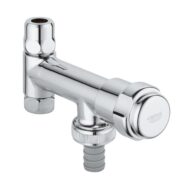 Grohe Universeel hoekstopkraan met knelkoppeling 3/8 en 3/8 aansluiting chroom 41030000 30