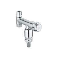 Grohe Universeel hoekstopkraan met knelkoppeling 3/8 en 3/8 aansluiting chroom 41033000