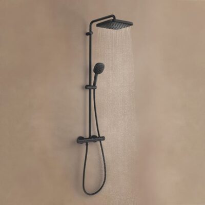 Grohe Vitalio Comfort thermostatische opbouw regendoucheset met EcoJoy 250 x 250 mm mat-zwart 266962431 15