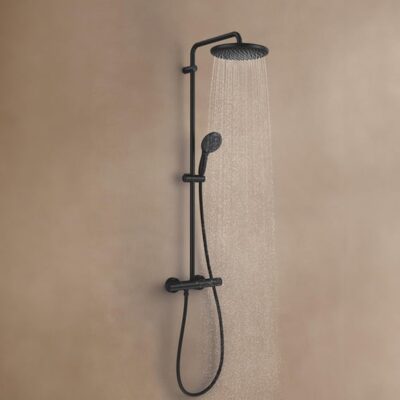 Grohe Vitalio Start System 250 thermostatische opbouw regendoucheset Ø250 mm mat-zwart 266772431 12