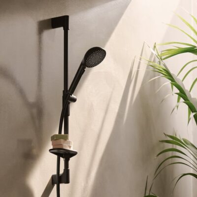 Hansa Aurelia glijstangset met garnituur 3 straalsoorten 970 mm mat-zwart 4715013033 7